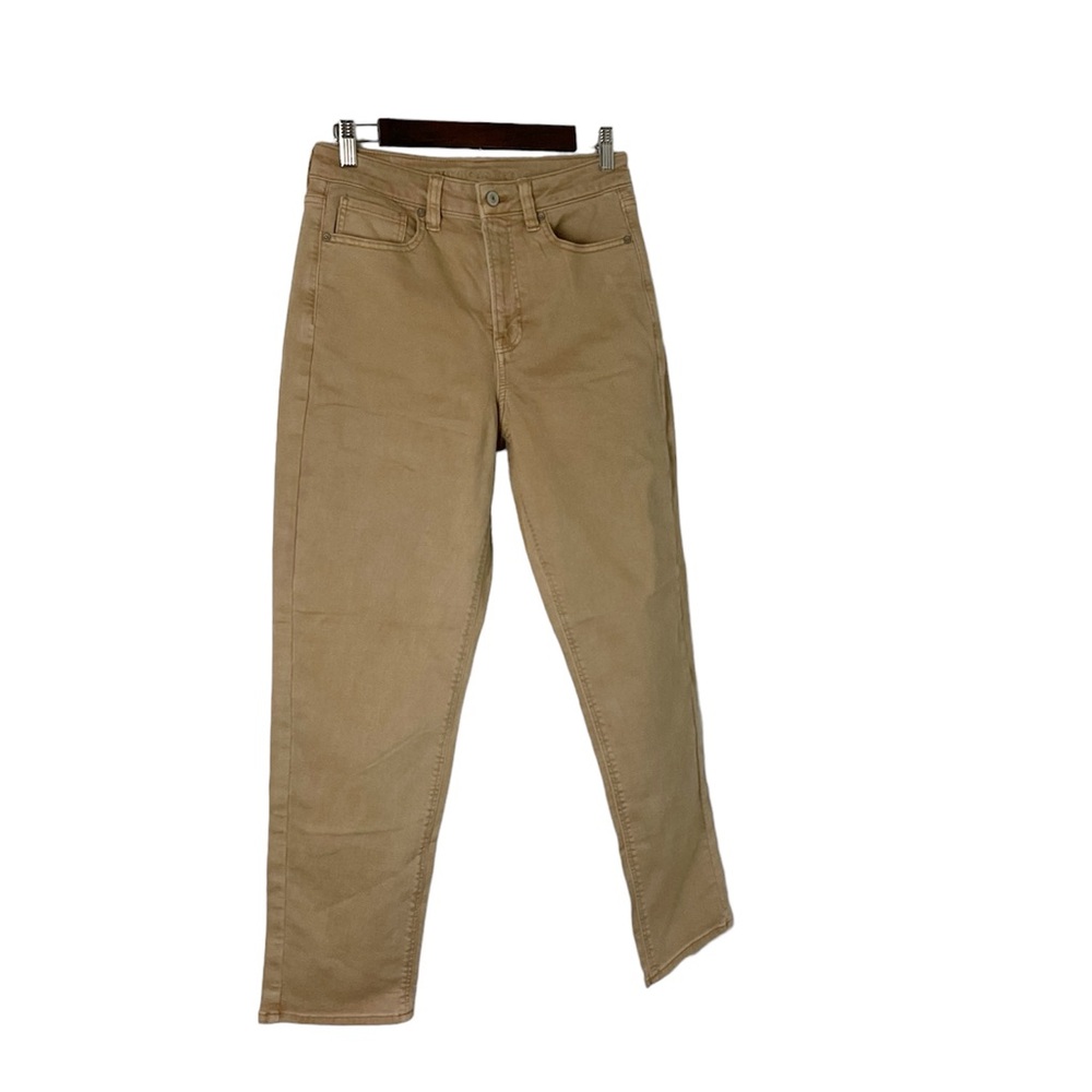 American‎ Eagle Outfitters High Waist Straight Leg Jeans Size 6R Tan